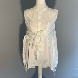 SPANX White Cotton Popover Tunic 1X